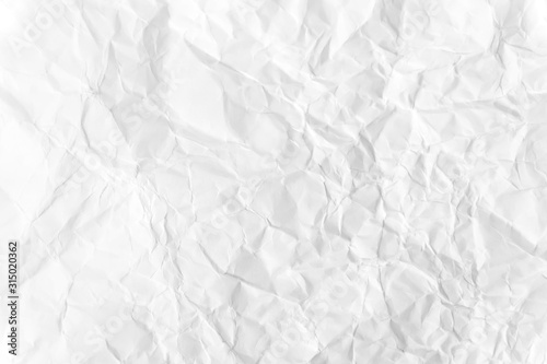 Paper texture Crumpled White.Top view.