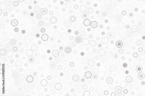 Fototapeta Naklejka Na Ścianę i Meble -  Technological honeycomb illustration. Futuristic technology background with hexagons.