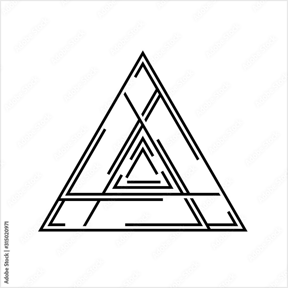 The Meaning of a Double Triangle Tattoo - Viking Valknut | Tattoo designs  men, Triangle tattoo, Tattoos for guys