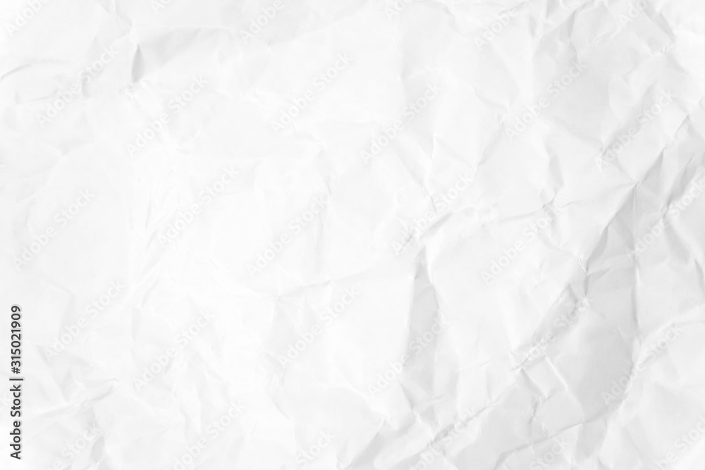 Paper texture Crumpled White.Top view.