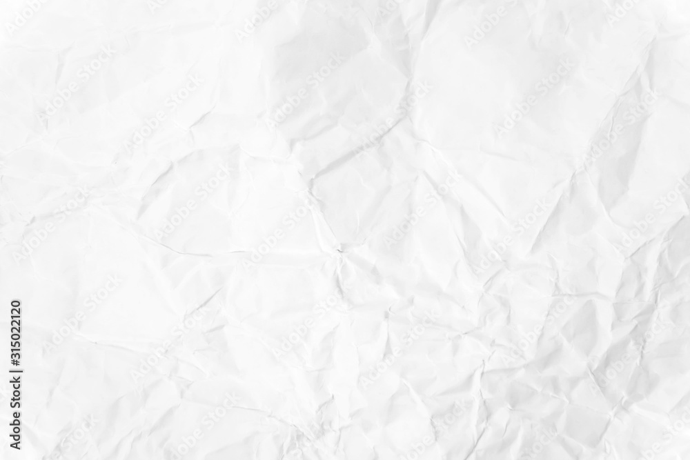 Obraz premium Paper texture Crumpled White.Top view.