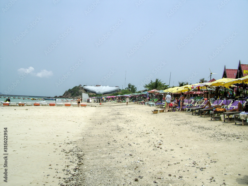 Deserted sandy beach of Thailand