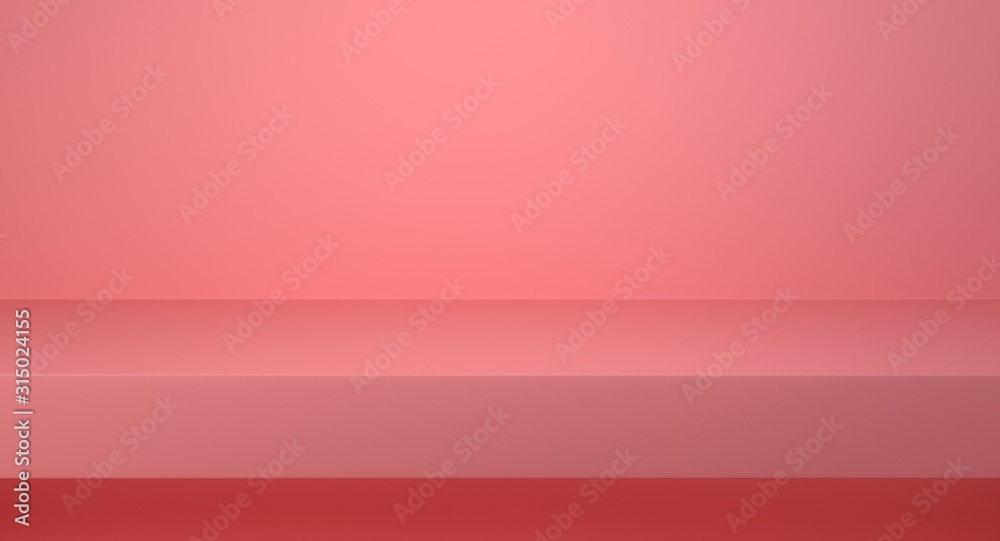 Empty vivid pink color studio table room background, product display with copy space for display of content design. Banner for advertise product on website Empty vivid pink color studio table room background, product display with copy space for display of content design. Banner for advertise product on website