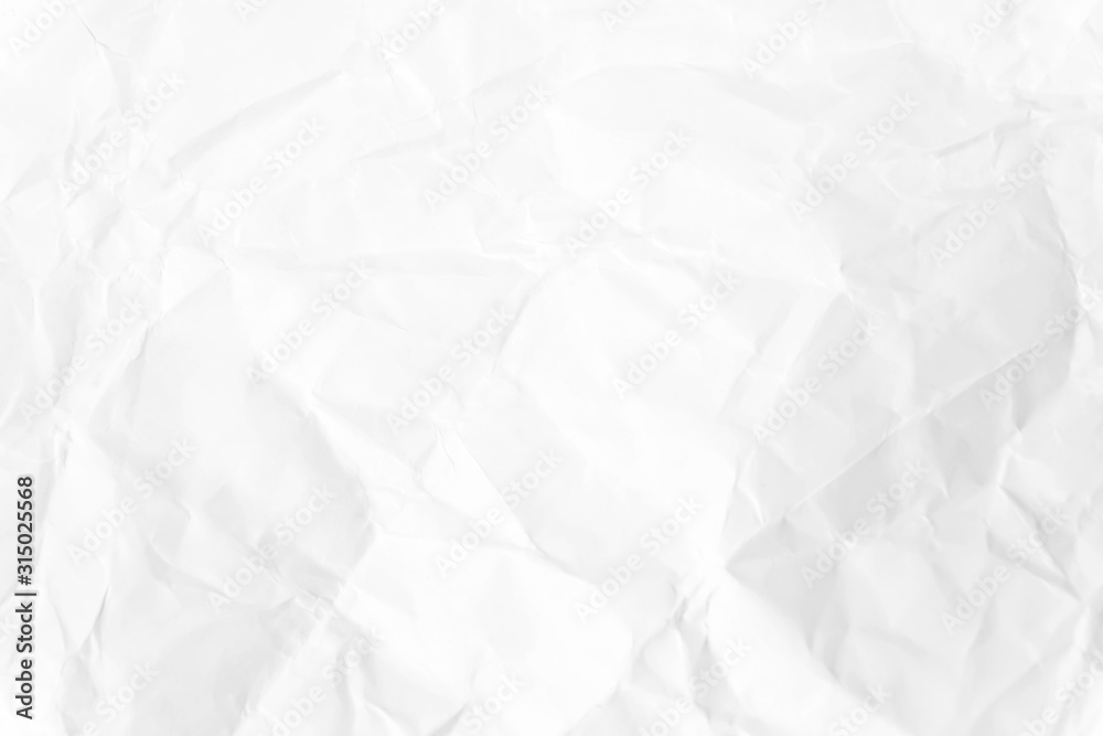 Obraz premium Paper texture Crumpled White.Top view.