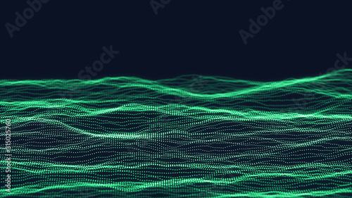 Digital technology background. Abstract connections. Futuristic sci-fi user interface concept with gradient. Big data, artificial intelligence, music hud. Blockchain and cryptocurrency