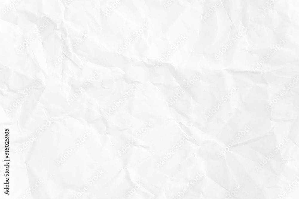 Paper texture Crumpled White.Top view.