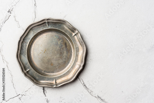 Fotografie Single vintage silver plate