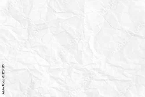 Paper texture Crumpled White.Top view.