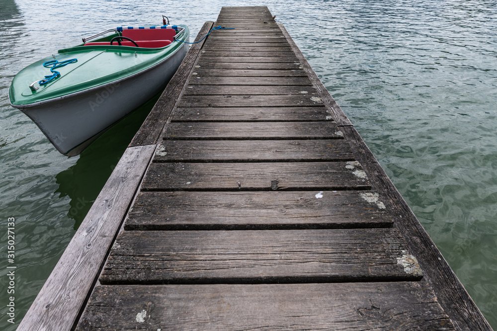 Boote am Steg - Mondsee Boote am Steg - Mondsee
