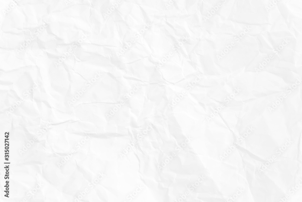 Paper texture Crumpled White.Top view.