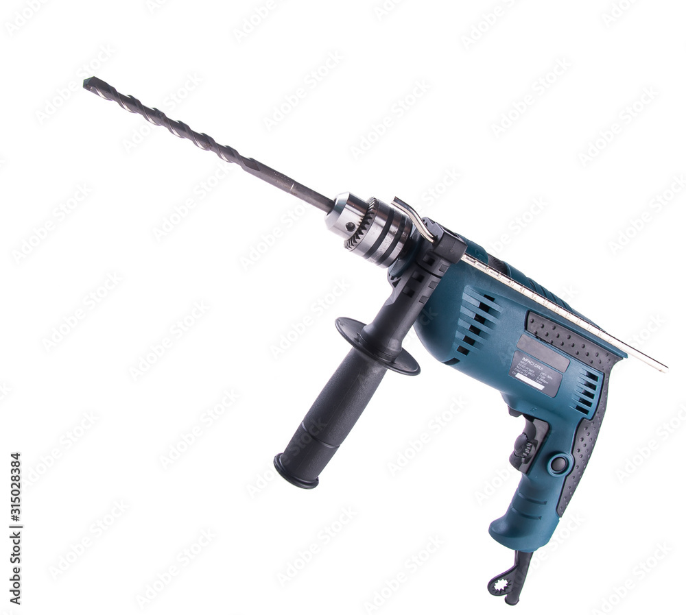 Power Tools or power drill on background new.