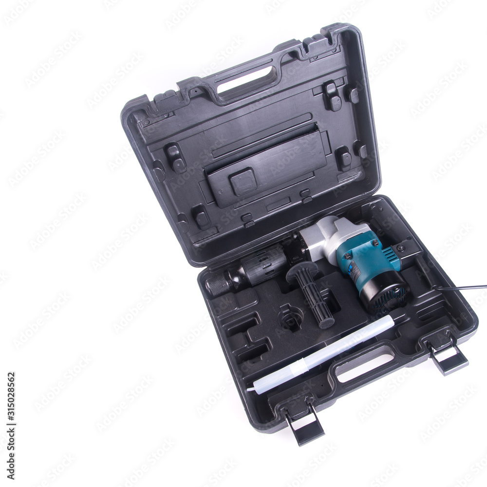 Power Tools or Hammer drill on background new. Power Tools or Hammer drill on background new.