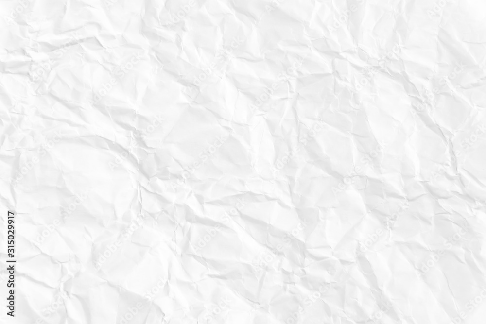Paper texture Crumpled White.Top view.