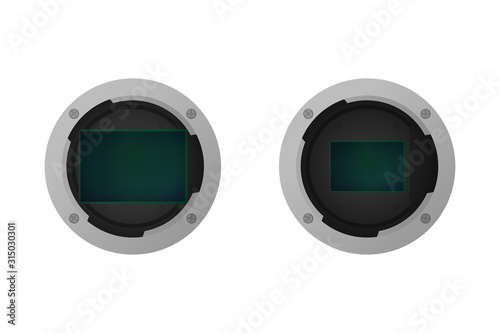 Full frame and crop image sensor