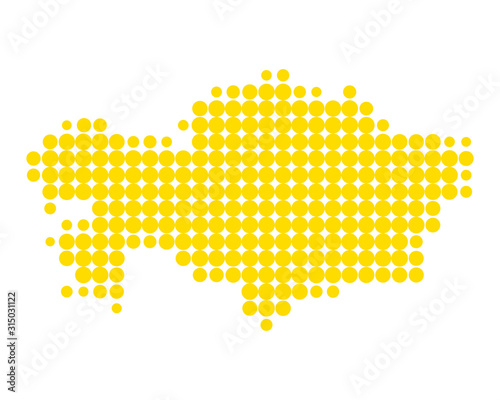 Karte von Kasachstan