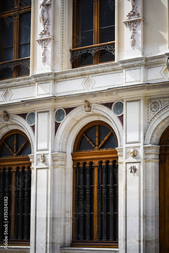 parisian streets close up view
