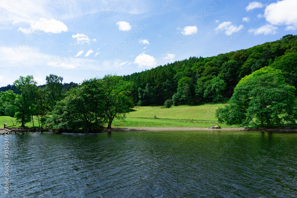 Obraz premium Landscape of Lake Windermere at Lake district national park in United Kingdom