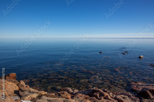 coast of the Baltic sea in a winter season.