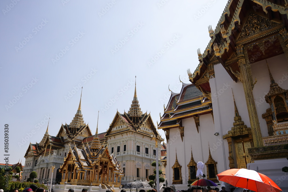 タイ、バンコクのワット・プラケーオ　Wat Phra Kaeo in Bangkok,Thailand