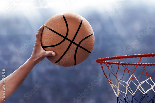 Professional basketball player in action © fotokitas