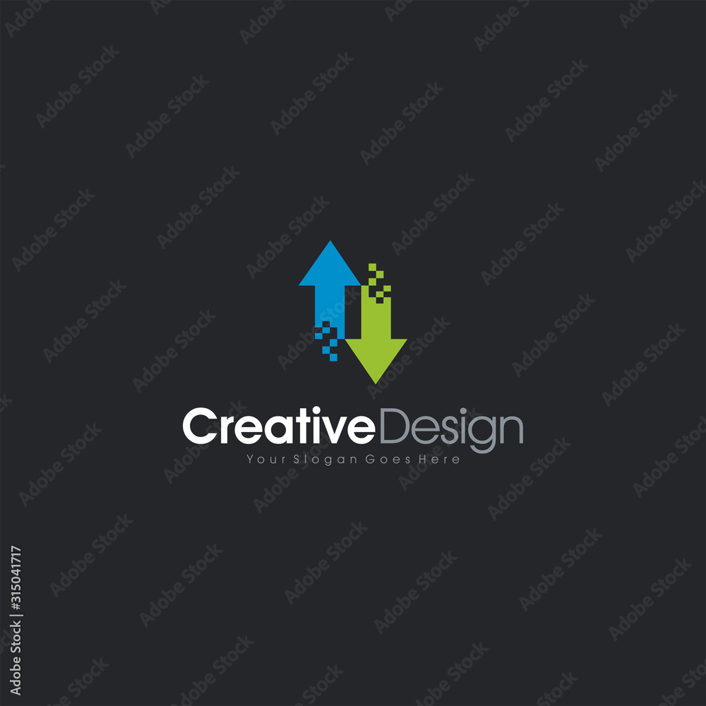 Vector Icon Logo TOP AND BOTTOM icon Business Template Abstract Design Vector Icon Logo TOP AND BOTTOM icon Business Template Abstract Design