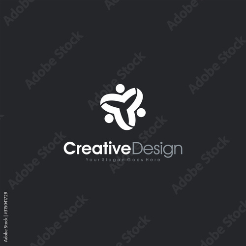 Vector Icon Logo Tri Shape Design EPS 10
