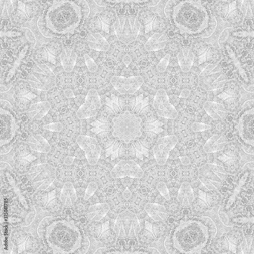 Jacquard fabric texture. White abstract background.