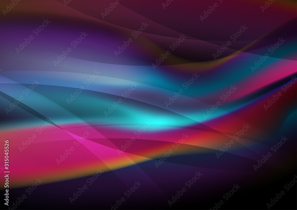 Bright smooth flowing liquid waves abstract background. Vector design Bright smooth flowing liquid waves abstract background. Vector design