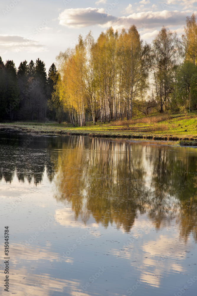 Vorya river at Abramtsevo colony. Russia