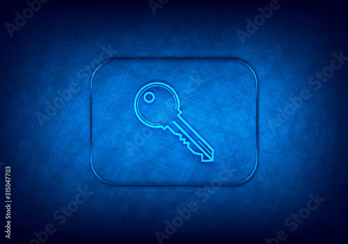 Key icon abstract digital design blue background photo