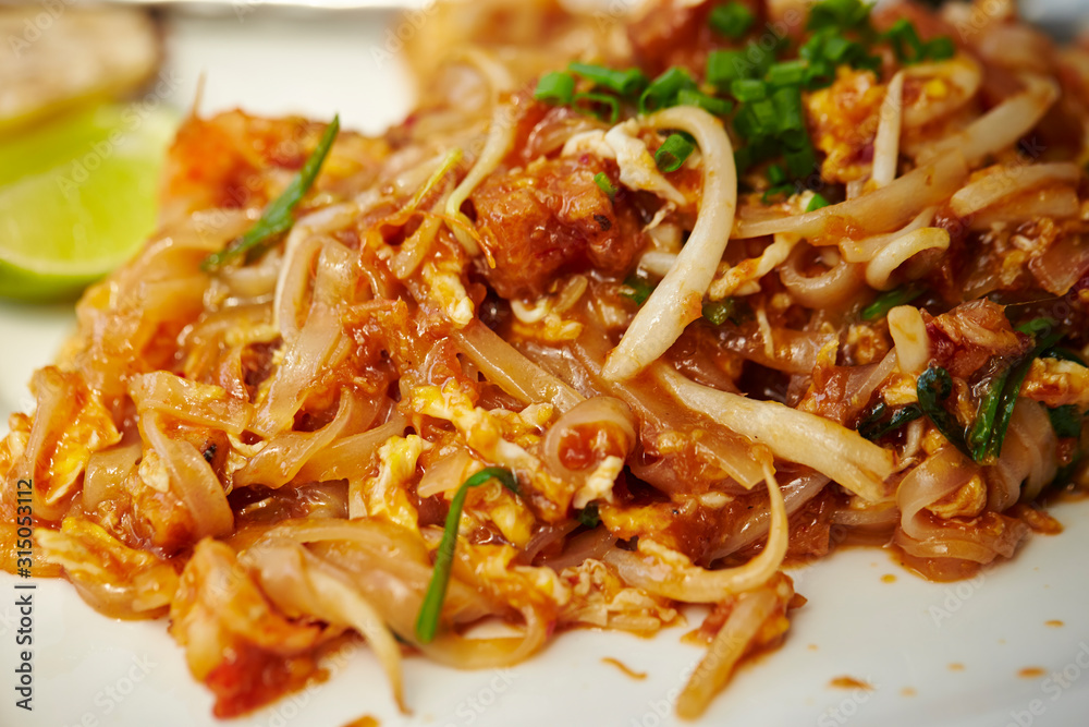 Pad Thai, Thai stir fried rice noodle Pad Thai, Thai stir fried rice noodle