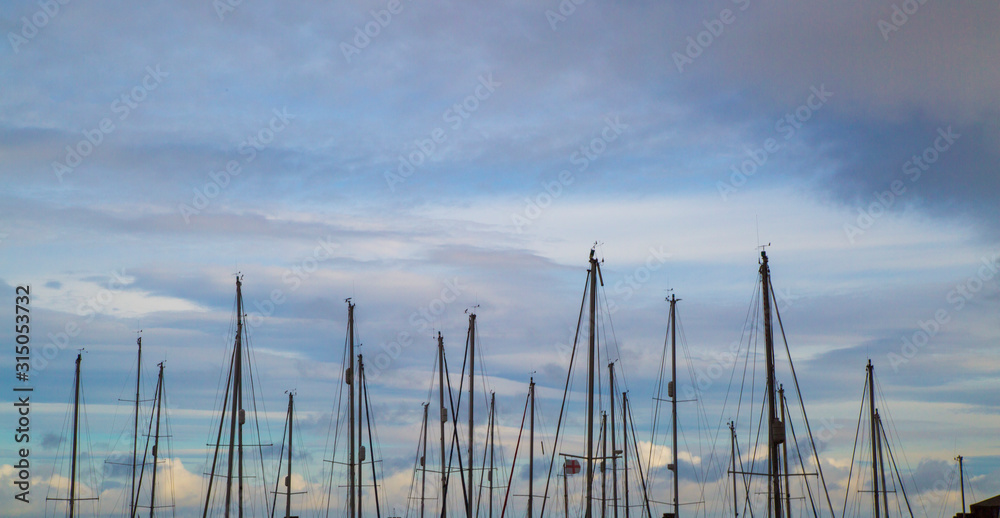 Whitehaven harbour boat masts Whitehaven harbour boat masts