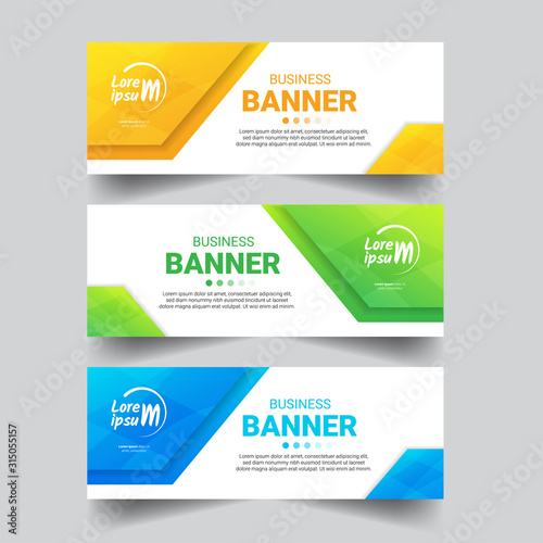 Modern business banners template. Vector Design.