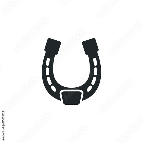 Horseshoe icon template color editable. Horseshoe symbol vector sign isolated on white background illustration for graphic and web design.