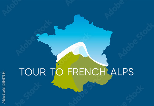 Tour to French Alps Emblem ...
