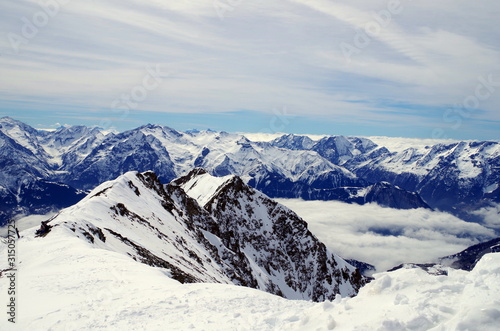 Winter landscape captured in French Alps