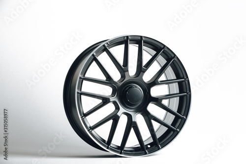 Сar metal disc rim isolated on white background