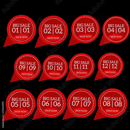 set of sale labels