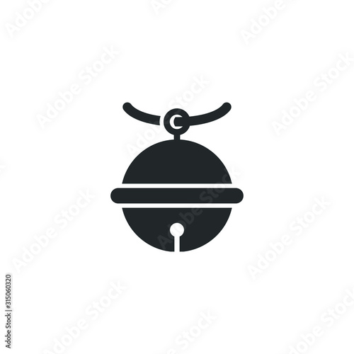 pet bell icon template color editable. pet bell symbol vector sign isolated on white background illustration for graphic and web design.