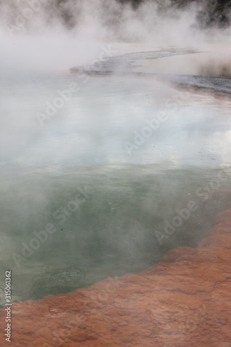 Rotorua Thermal Park. Wai O Tapu. New Zealand. Volcanic