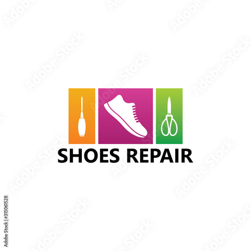 Shoes Repair Logo Template Design