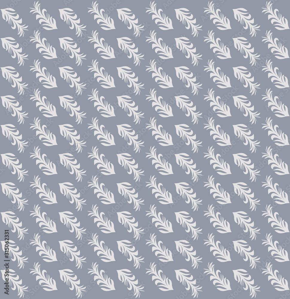 Seamless abstract floral pattern. Stylish nordic print for textile/fabric. Feather shapes Seamless abstract floral pattern. Stylish nordic print for textile/fabric. Feather shapes