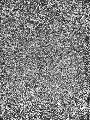 Distress grunge vector texture of natural leather. Black and white background.