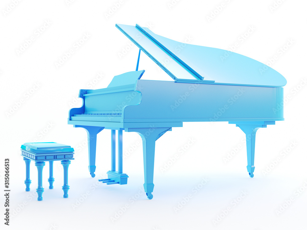 3d rendered object illustration of an abstract blue 3d rendered object illustration of an abstract blue
