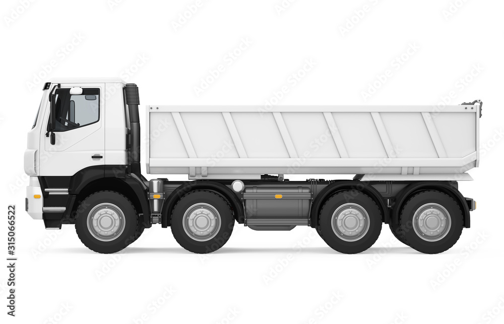 Tipper Dump Truck Isolated