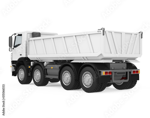 Tipper Dump Truck Isolated