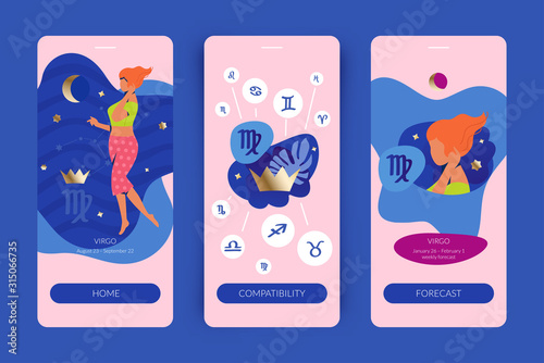 Virgo Mobile App Screens