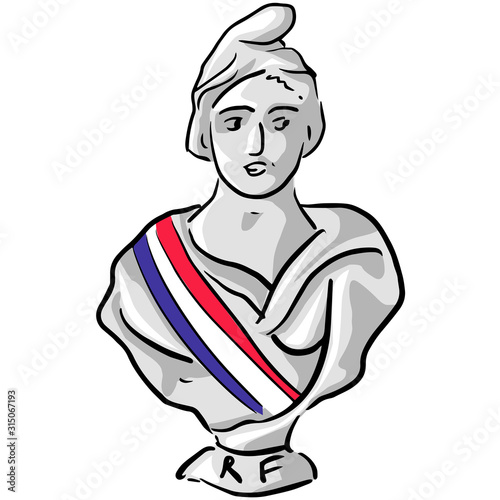 République française, mairie, municipale, marianne photo
