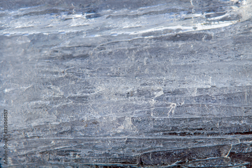 Fototapeta premium Eis - Schnee - Kristal - Frost - Struktur