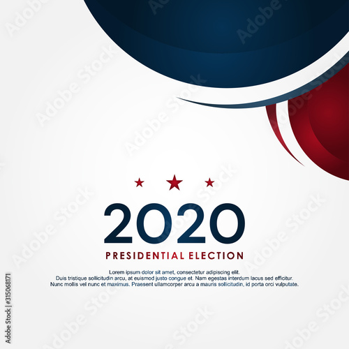 President Election Day 2020 Vector Design For Banner or Background